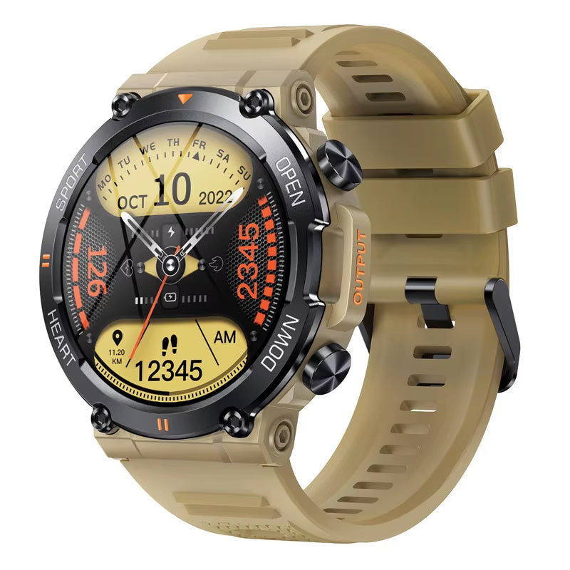 K56Pro Men's Smart Watch - Heart Rate Monitor, Bluetooth, 1.39" HD Screen, 400mAh Long Battery Life, Perfect for Outdoor Sports